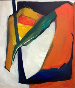 schilderij Alexandra Verkerk, olieverf op linnen, 1986