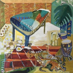 Alexandra Verkerk, olieverf op linnen, 100x100