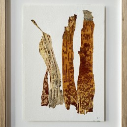 Werk op papier barkbast, Peel off I