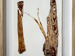 Werk op papier barkbast, Peel off I