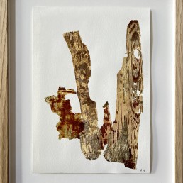 Werk op papier barkbast, Peel off II