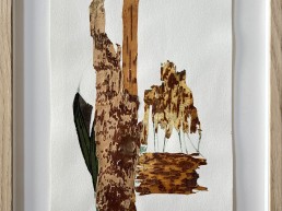 Werk op papier barkbast, Peel off IV