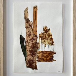 Werk op papier barkbast, Peel off IV