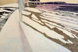 Schilderij Alexandra Verkerk, Geabstraheerd landschap