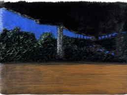 Schilderij Alexandra Verkerk, imitatie bont onder de snelweg